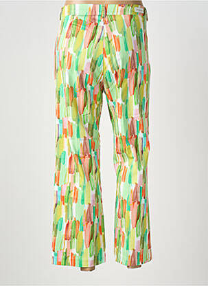 Pantalon 7/8 talie cu cleme mărime normală verde MAYJUNE femeie
