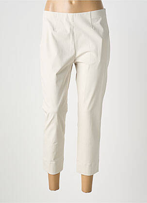 Pantalon 7/8 țesătură poplin mărime normală bej RAFFAELLO ROSSI femeie