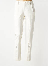 Pantalon slim buzunare alb HIGH femeie