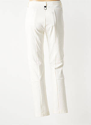 Pantalon slim buzunare alb HIGH femeie