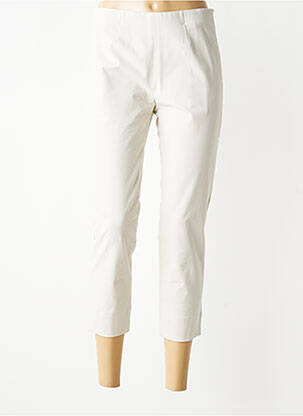 Pantalon 7/8 țesătură poplin mărime normală bej RAFFAELLO ROSSI femeie