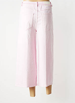 Pantalon 7/8 închidere cu fermoar sub clapetă cu nasturi roz CLOSED femeie