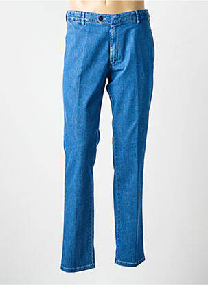 Pantalon chino elasticitate talie joasă albastru MEYER bărbat