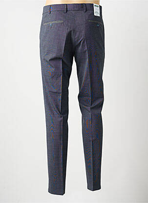 Pantalon slim țesătură melanj talie joasă albastru MEYER bărbat
