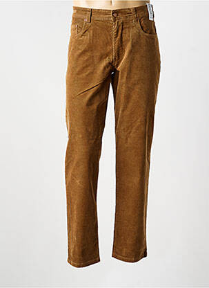 Pantalon slim țesătură catifea mărime normală maro deschis M5 BY MEYER bărbat