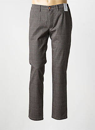 Pantalon chino imprimeu imprimeu prinț de wales mărime normală gri M5 BY MEYER bărbat