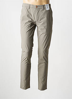 Pantalon chino țesătură poplin mărime normală gri M5 BY MEYER bărbat