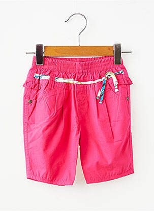 Pantalon trei sferturi talie elastică talie elastică roz JEAN BOURGET fată