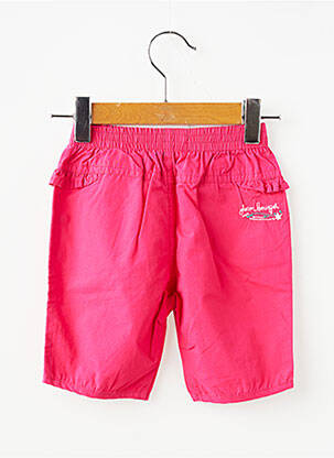 Pantalon trei sferturi talie elastică talie elastică roz JEAN BOURGET fată