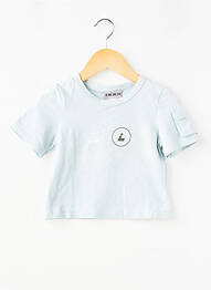 Tricou elasticitate mâneci scurte albastru IKKS garcon
