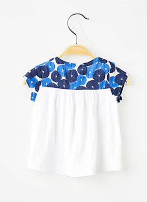 Top croială dreaptă mâneci scurte albastru JEAN BOURGET fille