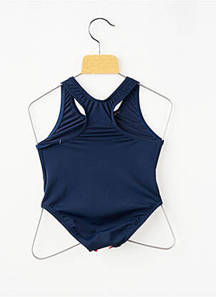 Costum de baie dintr-o singură piesă albastru PETIT BATEAU fată