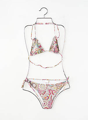 Costum de baie din două piese elasticitate roz PEPE JEANS fată