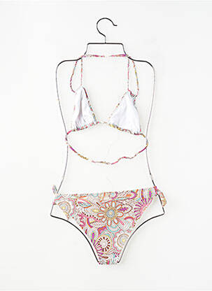 Costum de baie din două piese elasticitate roz PEPE JEANS fată