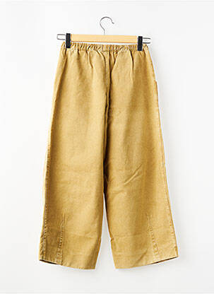Pantalon larg talie elastică maro LILITH copil