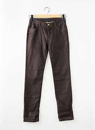 Pantalon drept elasticitate mărime normală maro IKKS femeie