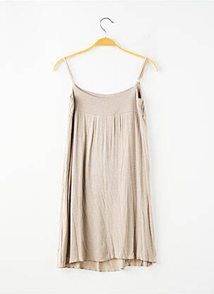 Rochie midi fără mâneci fără mâneci gri LA FEE MARABOUTEE fată