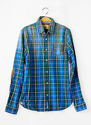 Cămașă cu mâneci lungi țesătură poplin albastru SCOTCH & SODA băiat