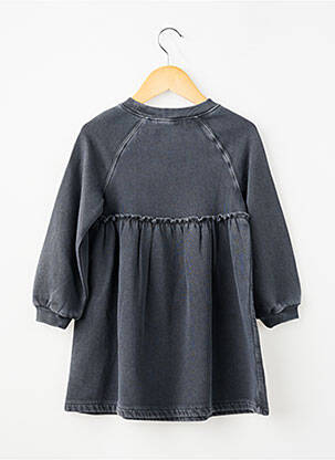 Rochie midi guler rotund mâneci lungi gri IKKS fată
