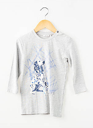 Tricou mâneci lungi mâneci lungi gri IKKS băiat