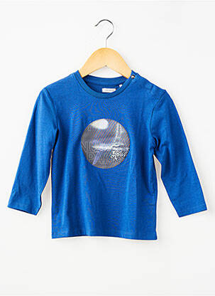 Tricou mâneci lungi mâneci lungi albastru IKKS băiat