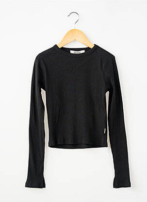 Top croială cambrată mâneci lungi negru GARCIA fată