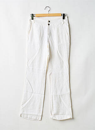 Pantalon drept țesătură poplin mărime normală bej PAKO LITTO femeie