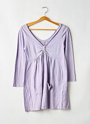 Top țesătură jersey mâneci lungi violet GESCOT femeie