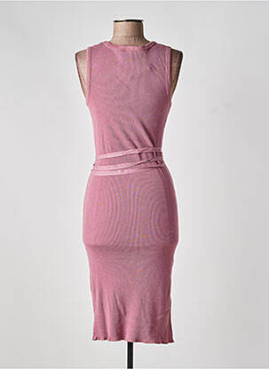 Rochie midi fără mâneci fără mâneci roz PETIT BATEAU femeie