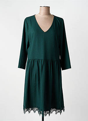 Rochie midi mâneci lungi mâneci lungi verde I.CODE (By IKKS) femeie