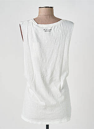 Maiou guler rotund fără mâneci alb MAISON SCOTCH femeie