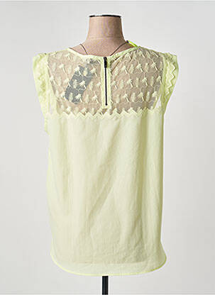 Top țesătură crep mâneci scurte galben MAISON SCOTCH femeie