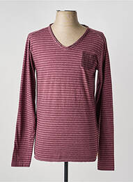 Tricou croială cambrată mâneci lungi violet DSTREZZED homme