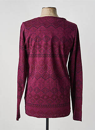 Tricou croială cambrată mâneci lungi violet DSTREZZED bărbat