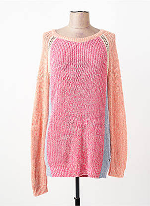 Pulover țesătură melanj mâneci lungi roz MAISON SCOTCH femeie