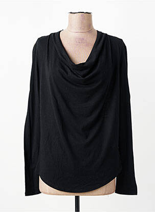 Top croială fluidă mâneci lungi negru MAISON SCOTCH femme