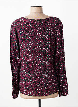 Bluză țesătură poplin mâneci lungi violet PAKO LITTO femeie