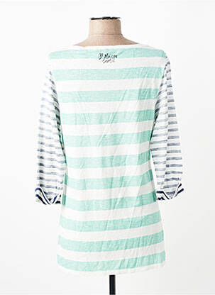 Tricou elasticitate mâneci 3/4 verde MAISON SCOTCH femme