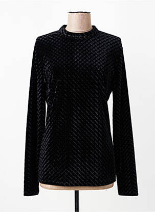 Top elasticitate mâneci lungi negru MINIMUM femeie