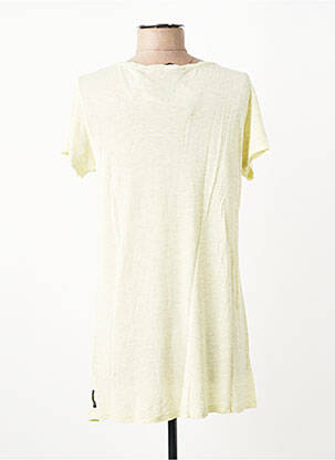 Tricou elasticitate mâneci scurte galben MAISON SCOTCH femme