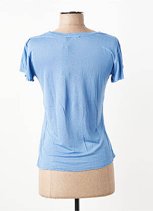 Tricou elasticitate mâneci scurte albastru IKKS femeie