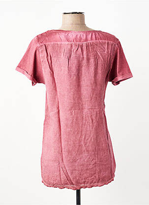 Tricou serigrafie mâneci scurte roșu MAISON SCOTCH femeie
