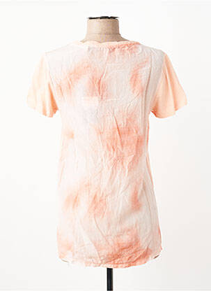 Tricou elasticitate mâneci scurte roz MAISON SCOTCH femme
