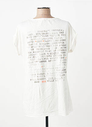 Tricou imprimeu fantezie mâneci scurte bej MAISON SCOTCH femme