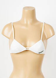 Sutien fără armatură top triunghiuri alb DDP femme