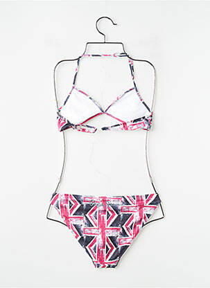 Costum de baie din două piese elasticitate roșu PEPE JEANS fată