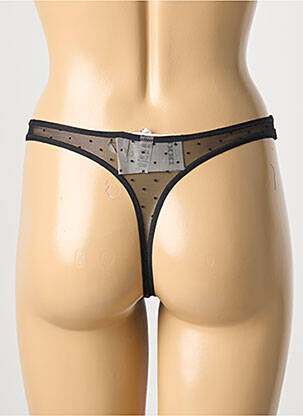 Tanga elasticitate negru IKKS femeie