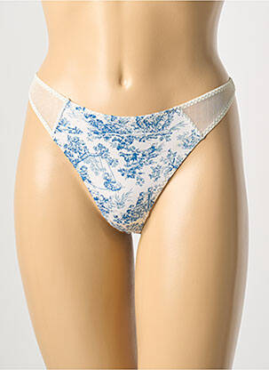 Tanga elasticitate albastru DDP femme