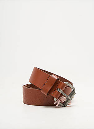 Curea efect material satinat maro PEPE JEANS bărbat