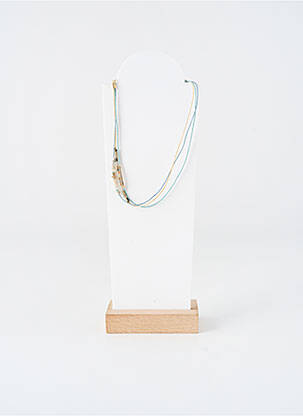 Colier ornament cu mărgele albastru BY GARANCE femeie